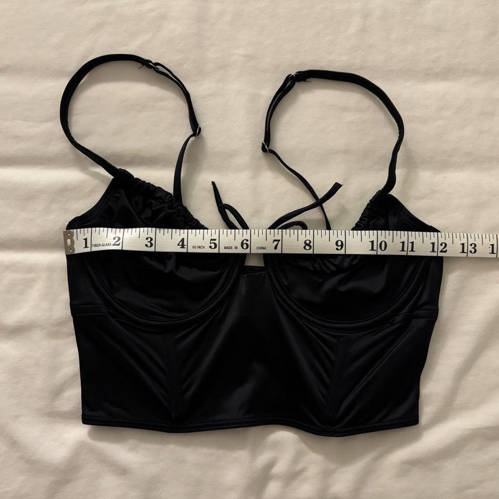 Hollister Black Corset Cropped Top - Picture 4 of 7